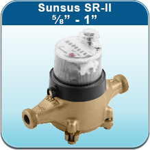 SENSUS 1" SRII Bronze Water Meter ECR/WP Wired ITRON ERW-0153-502 NEW 