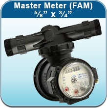 Cold Water Meters: Master Meter (FAM) 5/8” x 3/4”